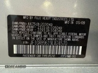 2009 Subaru WRX STI with VIN JF1GR89619L824570, listed as a Copart auction lot 65481115 with 169,078 mi miles and Clean title. Bid and sale history available at DreamBid. Image 10.