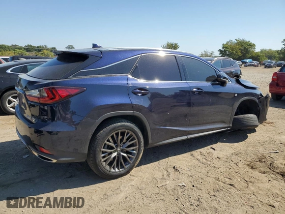 2021 Lexus RX 350 F Sport with VIN 2T2SZMDA7MC281200, listed as a Copart auction lot 70536394 with 42,490 mi miles and Salvage title. Bid and sale history available at DreamBid. Image 3.