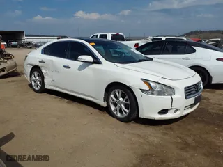 2012 Nissan Maxima 3.5 SV with VIN 1N4AA5AP8CC848145, listed as a IAAI auction lot 41887748 with 181,256 mi miles. Bid and sale history available at carsss.com. Image 1.