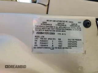 2007 Suzuki XL7 Luxury with VIN 2S3DB417076120964, listed as a Copart auction lot 60351445 with 96,471 mi miles and Salvage title. Bid and sale history available at DreamBid. Image 13.