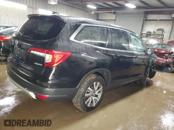 2022 Honda Pilot EX-L with VIN 5FNYF6H50NB018334, listed as a Copart auction lot 50659805 with 44,168 mi miles and Salvage Title. Bid and sale history available at DreamBid. Image 3.