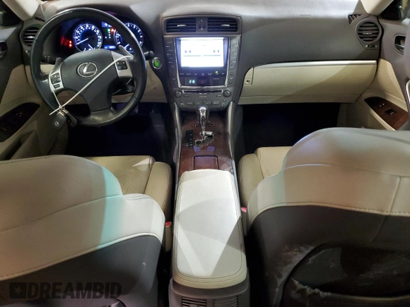 2012 Lexus IS 250 with VIN JTHBF5C22C5166690, listed as a Copart auction lot 46827125 with 98,001 mi miles and Salvage Title. Bid and sale history available at DreamBid. Image 8.