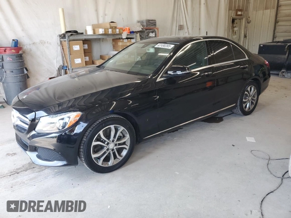 2016 Mercedes-Benz C 300 with VIN 55SWF4JB4GU098461, listed as a Copart auction lot 62498395 with 86,167 mi miles and Clean title. Bid and sale history available at DreamBid. Image 1.