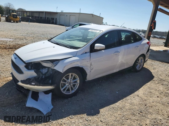 2017 Ford Focus SE with VIN 1FADP3F24HL208356, listed as a Copart auction lot 51853995 with 109,319 mi miles and Salvage Title. Bid and sale history available at carsss.com. Image 1.