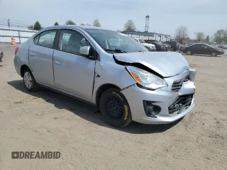 2019 Mitsubishi Mirage ES z VIN ML32F3FJXKHF08155, wystawiony jako Copart lot #53564725 z przebiegiem 74 495 mil mil oraz Szkody całkowita. Historia ofert i sprzedaży dostępna na DreamBid. Obrazek 4.