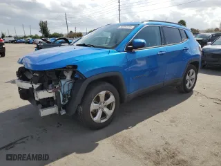 2017 Jeep Compass Latitude with VIN 3C4NJCBB5HT661167, listed as a Copart auction lot 52257515 with 75,271 mi miles and Salvage Title. Bid and sale history available at carsss.com. Image 1.