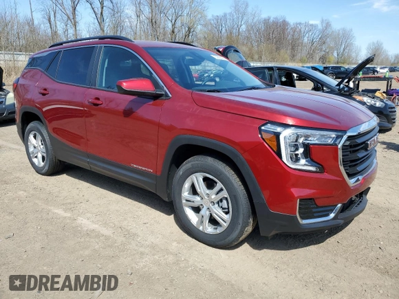 2024 GMC Terrain SLE with VIN 3GKALMEG0RL384763, listed as a Copart auction lot 53836935 with 279 mi miles and Salvage title. Bid and sale history available at DreamBid. Image 4.