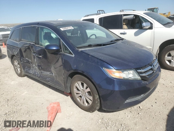 2014 Honda Odyssey EX-L with VIN 5FNRL5H66EB114159, listed as a Copart auction lot 52804175 with 205,234 mi miles and Salvage Title. Bid and sale history available at DreamBid. Image 4.