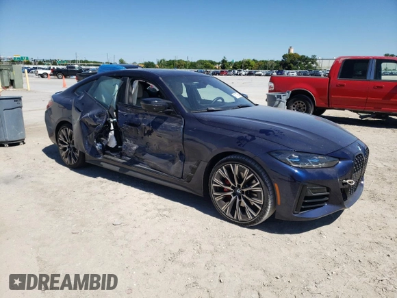 2024 BMW 4 Series M440i with VIN WBA63AW08RFP74812, listed as a Copart auction lot 47379994 with 12,719 mi miles and Non Repairable. Bid and sale history available at DreamBid. Image 4.