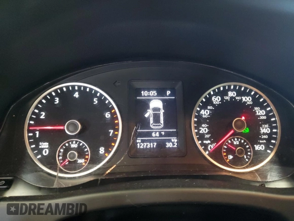 2016 Volkswagen Tiguan S with VIN WVGBV7AX7GW578033, listed as a Copart auction lot 54821755 with 127,317 mi miles and Clean Title. Bid and sale history available at DreamBid. Image 9.
