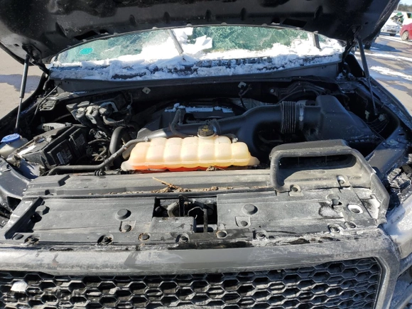 2018 Ford F-150 XL with VIN 1FTEW1EPXJFD77885, listed as a Copart auction lot 44845035 with 0 mi miles and Salvage Title. Bid and sale history available at carsss.com. Image 12.