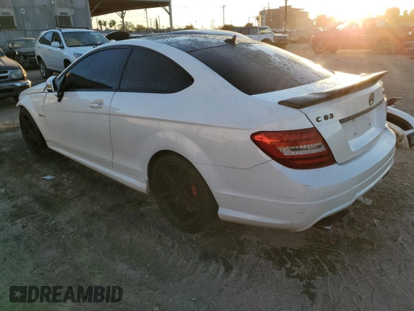 2013 Mercedes-Benz C-Class C 63 AMG with VIN WDDGJ7HB2DG071519, listed as a Copart auction lot 81365824 with 95,097 mi miles and Salvage Title. Bid and sale history available at carsss.com. Image 2.
