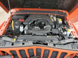 2019 Jeep Wrangler Unlimited Rubicon with VIN 1C4HJXFG5KW594789, listed as a Copart auction lot 46870275 with 104,017 mi miles and Clean Title. Bid and sale history available at carsss.com. Image 12.
