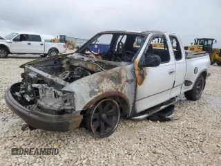 2001 Ford F-150 XL with VIN 1FTRX07W11KE88569, listed as a Copart auction lot 44734355 with 0 mi miles and Salvage Title. Bid and sale history available at carsss.com. Image 1.