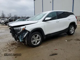 2020 GMC Terrain SLE z VIN 3GKALTEV2LL143092, wystawiony jako Copart lot #46863355 z przebiegiem 47 666 mil mil oraz Szkody całkowita. Historia ofert i sprzedaży dostępna na DreamBid. Obrazek 1.