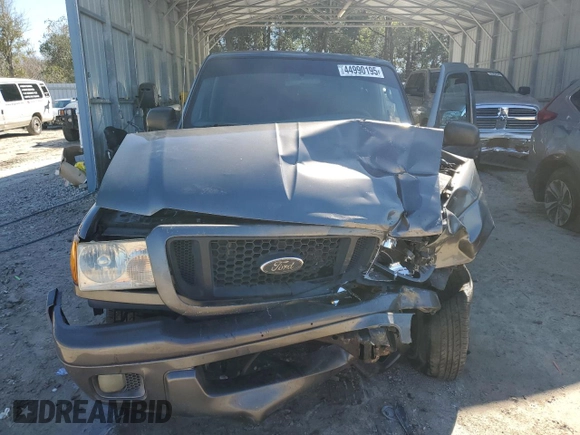 2004 Ford Ranger XL with VIN 1FTYR10U04PA92855, listed as a Copart auction lot 44990195 with Not Provided miles and Salvage Title. Bid and sale history available at DreamBid. Image 5.