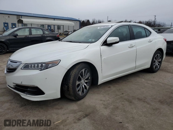 2017 Acura TLX with VIN 19UUB1F30HA010750, listed as a Copart auction lot 88780395 with 53,490 mi miles and Salvage Title. Bid and sale history available at carsss.com. Image 1.