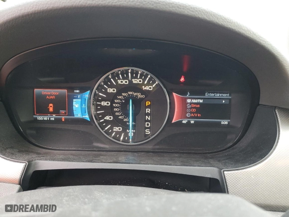2013 Ford Edge SEL with VIN 2FMDK4JC8DBE07415, listed as a Copart auction lot 47892205 with 155,161 mi miles and Salvage Title. Bid and sale history available at carsss.com. Image 9.