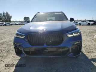 2021 BMW X5 M50i with VIN 5UXJU4C06M9G60154, listed as a Copart auction lot 46370285 with 54,221 mi miles and Salvage Title. Bid and sale history available at carsss.com. Image 5.