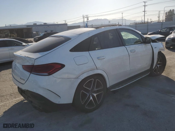 2021 Mercedes-Benz GLE with VIN 4JGFD6BB3MA399773, listed as a Copart auction lot 52592455 with 0 mi miles and Salvage Title. Bid and sale history available at carsss.com. Image 3.