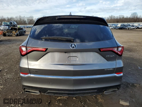 2023 Acura MDX w/Advance Package with VIN 5J8YE1H82PL024069, listed as a Copart auction lot 86556144 with 13,836 mi miles and Salvage Title. Bid and sale history available at carsss.com. Image 6.