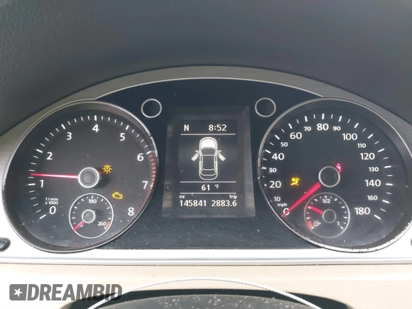 2013 Volkswagen CC Sport with VIN WVWAP7AN9DE526705, listed as a IAAI auction lot 41666264 with 145,841 mi miles. Bid and sale history available at carsss.com. Image 7.