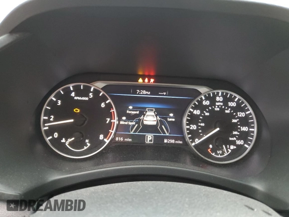 2025 Nissan Sentra SR with VIN 3N1AB8DV2SY203051, listed as a Copart auction lot 42502105 with 816 mi miles and Salvage Title. Bid and sale history available at DreamBid. Image 9.