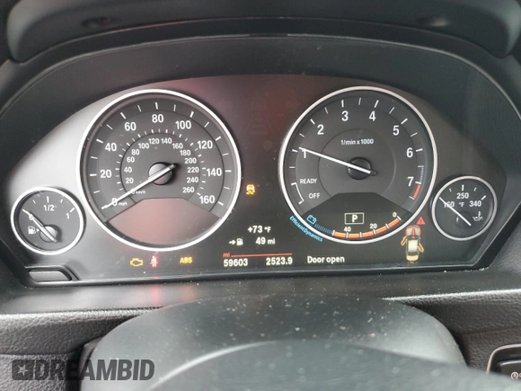 2016 BMW 3 Series 320i with VIN WBA8A9C50GK615686, listed as a Copart auction lot 88160955 with 59,603 mi miles and Salvage Title. Bid and sale history available at carsss.com. Image 9.
