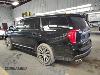 2021 GMC Yukon Denali with VIN 1GKS2DKLXMR272501, listed as a Copart auction lot 44504375 with 59,262 mi miles and Salvage Title. Bid and sale history available at carsss.com. Image 2.