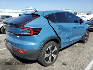 2023 Volvo C40 Recharge Pure Electric Plus with VIN YV4ED3GL0P2055183, listed as a Copart auction lot 75652404 with 14,193 mi miles and Salvage Title. Bid and sale history available at carsss.com. Image 3.