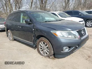 2014 Nissan Pathfinder Platinum with VIN 5N1AR2MM0EC649348, listed as a IAAI auction lot 41729605 with 185,878 mi miles and . Bid and sale history available at carsss.com. Image 1.