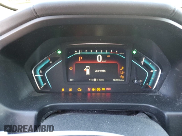 2018 Honda Odyssey EX-L with VIN 5FNRL6H75JB044985, listed as a Copart auction lot 50081345 with 157,688 mi miles and Salvage Title. Bid and sale history available at DreamBid. Image 9.