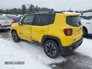 2015 Jeep Renegade Trailhawk with VIN ZACCJBCT9FPB95949, listed as a IAAI auction lot 41558291 with 60,682 mi miles and . Bid and sale history available at DreamBid. Image 3.