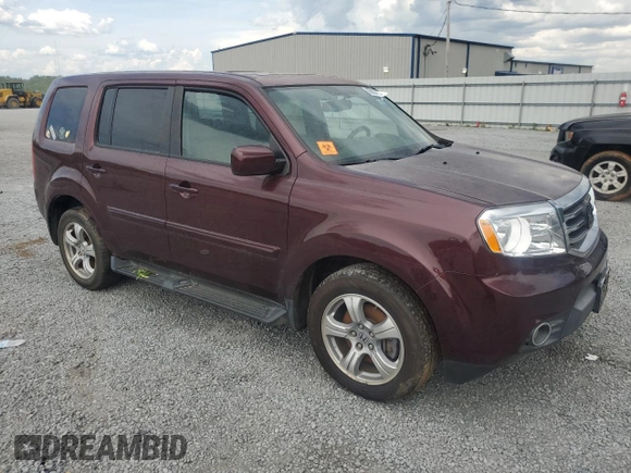 2013 Honda Pilot EX-L with VIN 5FNYF3H56DB005360, listed as a Copart auction lot 55583715 with Not Provided miles and Clean Title. Bid and sale history available at DreamBid. Image 4.