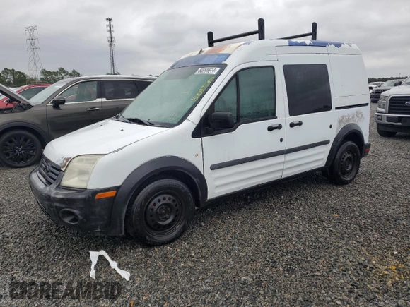 2013 Ford Transit Connect XL with VIN NM0LS6AN9DT140764, listed as a Copart auction lot 64703595 with 199,454 mi miles and Salvage title. Bid and sale history available at DreamBid. Image 1.