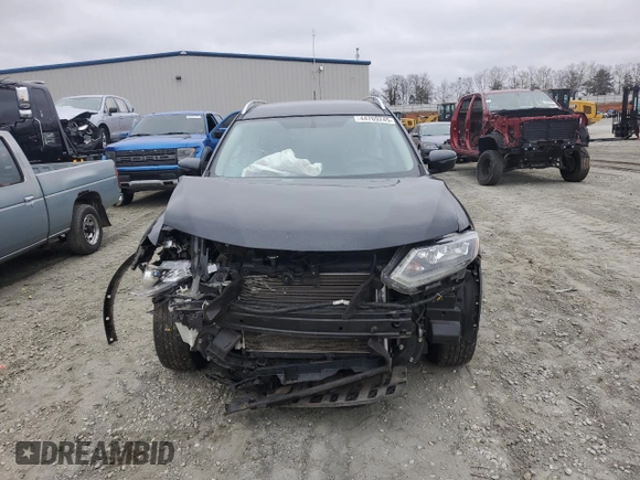 2016 Nissan Rogue SV with VIN KNMAT2MT8GP722121, listed as a Copart auction lot 44769245 with 66,745 mi miles and Salvage Title. Bid and sale history available at carsss.com. Image 5.