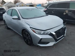2021 Nissan Sentra SV with VIN 3N1AB8CV0MY293384, listed as a IAAI auction lot 41096159 with 53,916 mi miles and . Bid and sale history available at DreamBid. Image 1.