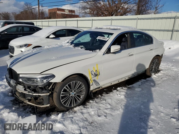 2017 BMW 5 Series 530i xDrive with VIN WBAJA7C39HG904946, listed as a Copart auction lot 44979865 with 132,890 mi miles and Salvage Title. Bid and sale history available at carsss.com. Image 1.