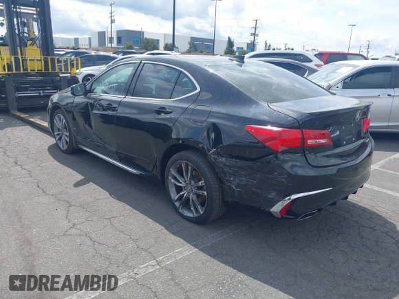 2019 Acura TLX w/Advance Pkg with VIN 19UUB3F85KA005610, listed as a IAAI auction lot 41700878 with 66,254 mi miles. Bid and sale history available at carsss.com. Image 3.