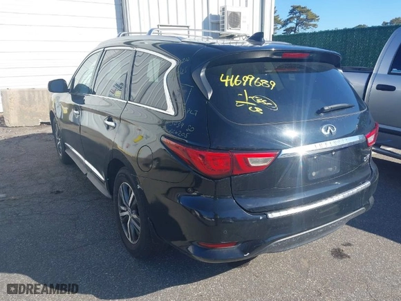 2018 Infiniti QX60 with VIN 5N1DL0MM9JC503981, listed as a IAAI auction lot 41699689 with 215,932 mi miles. Bid and sale history available at carsss.com. Image 3.