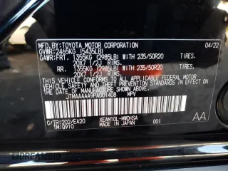 2023 Toyota bZ4X XLE z VIN JTMAAAAA9PA001408, wystawiony jako Copart lot #81972433 z przebiegiem 10 917 mil mil oraz . Historia ofert i sprzedaży dostępna na DreamBid. Obrazek 16.