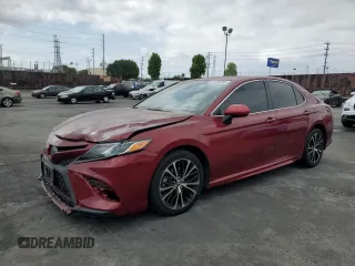 2018 Toyota Camry LE with VIN 4T1B11HK0JU618829, listed as a Copart auction lot 54266055 with 193,020 mi miles and Salvage title. Bid and sale history available at DreamBid. Image 1.