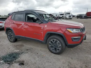 2020 Jeep Compass Trailhawk with VIN 3C4NJDDB7LT214691, listed as a Copart auction lot 55419415 with Not provided miles and Non repairable. Bid and sale history available at DreamBid. Image 4.