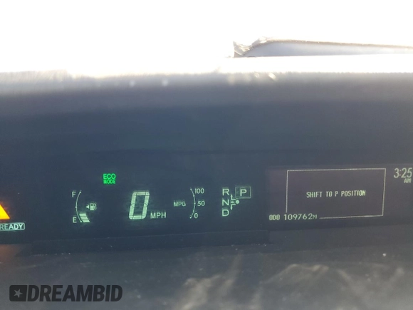 2010 Toyota Prius II with VIN JTDKN3DU7A0216244, listed as a Copart auction lot 50058925 with 109,762 mi miles and Salvage Title. Bid and sale history available at carsss.com. Image 9.