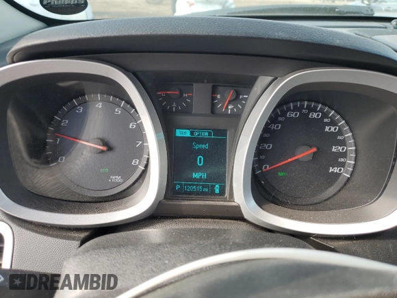 2016 Chevrolet Equinox LT with VIN 2GNALCEK5G1139683, listed as a Copart auction lot 52798765 with 120,515 mi miles and Salvage Title. Bid and sale history available at carsss.com. Image 9.