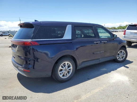 2022 Kia Carnival LXS with VIN KNDNB4H3XN6173633, listed as a Copart auction lot 59871484 with 21,822 mi miles and Salvage Title. Bid and sale history available at carsss.com. Image 3.