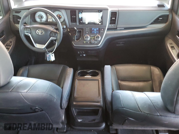 2017 Toyota Sienna SE with VIN 5TDXZ3DC4HS830936, listed as a Copart auction lot 62111205 with 154,665 mi miles and Salvage title. Bid and sale history available at DreamBid. Image 8.