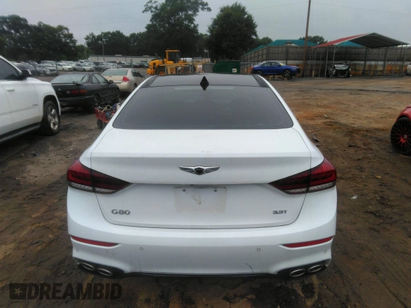 2018 Genesis G80 Sport with VIN KMHGN4JB2JU222617, listed as a IAAI auction lot 42419952 with 70,390 mi miles and . Bid and sale history available at DreamBid. Image 16.