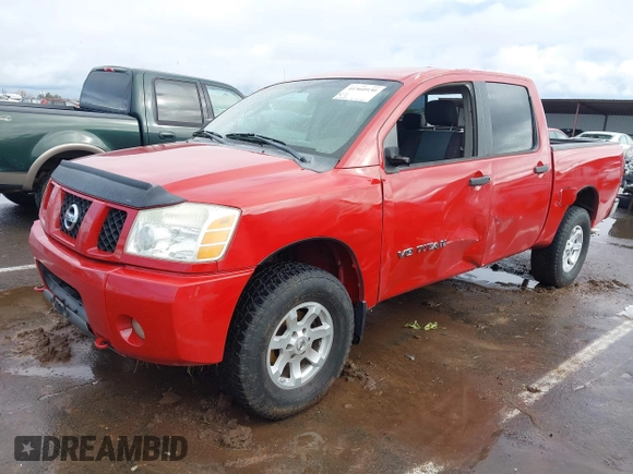 2005 Nissan Titan SE with VIN 1N6AA07B25N553619, listed as a IAAI auction lot 41560930 with 169,561 mi miles. Bid and sale history available at carsss.com. Image 2.