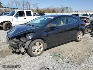 2013 Hyundai Elantra GLS PZEV with VIN KMHDH4AE1DU999945, listed as a Copart auction lot 48854195 with 211,992 mi miles and Salvage Title. Bid and sale history available at carsss.com. Image 1.